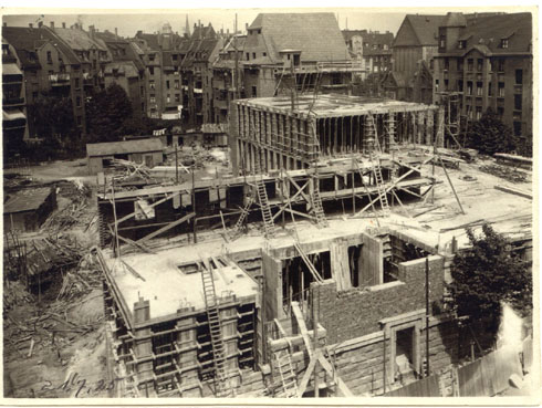 Bauarbeiten am Knappschaftserweiterungstrakt