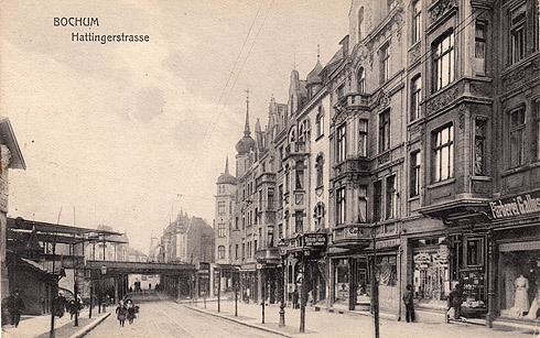 Hattinger Straße mit Blick zum am alten Bahnhof