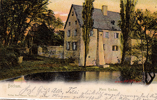 Haus Rechen um oder vor 1900 ohne Brücke