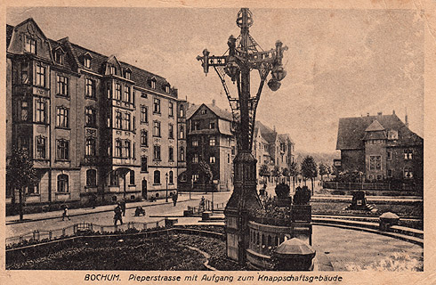 Aufgang zur Knappschaft mit Blick zur H-Sch-Strasse